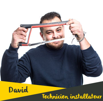 David, Technicien installateur au Store Niortais