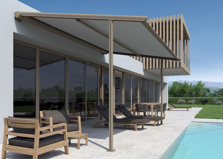 Pergo-Line de WoundWo, Store pergola en vente au Store Niortais à Niort en Deux-Sèvres